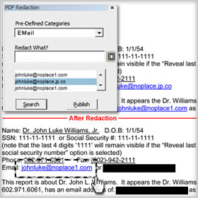 Unredact redacted text and images